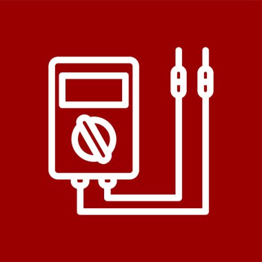 volmetre simgesi, vektör illüstrasyonu basit tasarım