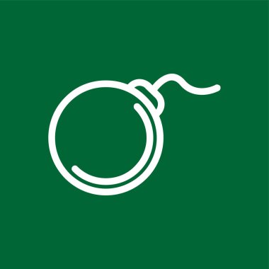 bomba simgesi, vektör illüstrasyonu basit tasarım