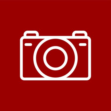 kamera simgesi, vektör illüstrasyonu basit tasarım