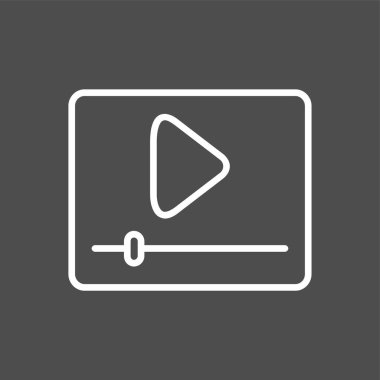 Video Düzenleyici simgesi, vektör illüstrasyonu basit tasarım