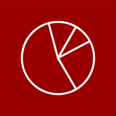 Statistics icon, vector illustration simple design