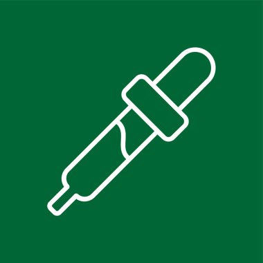 Göz damlası simgesi, vektör çizimi basit tasarım