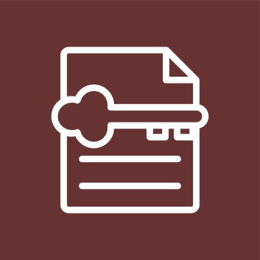 Anahtar sözcük simgesi, vektör illüstrasyonu basit tasarım