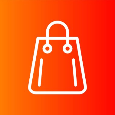 Alışveriş simgesi, vektör illüstrasyonu basit tasarım