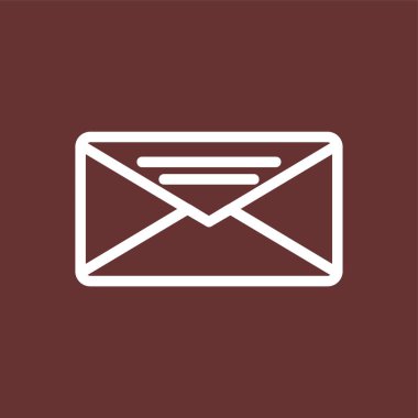 Envelope icon, vector illustration simple design
