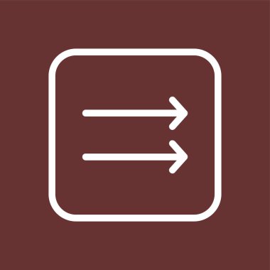 Sağ Ok simgesi, vektör illüstrasyonu basit tasarım