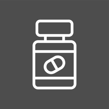 tıp simgesi, vektör illüstrasyonu basit tasarım