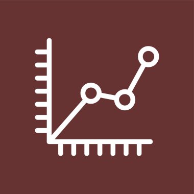 Diyagram simgesi, vektör illüstrasyonu basit tasarım