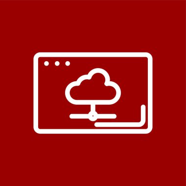 Cloud icon, vector illustration simple design