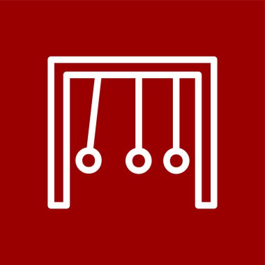 Sarkaç simgesi, vektör illüstrasyonu basit tasarım