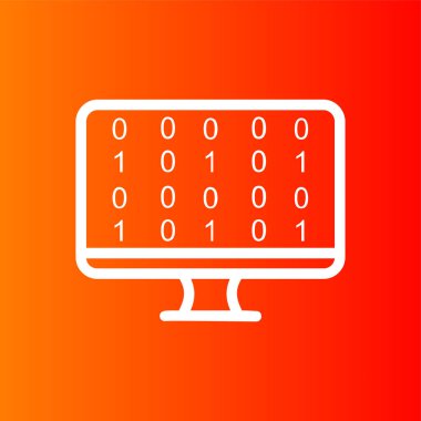 Coding icon, vector illustration simple design