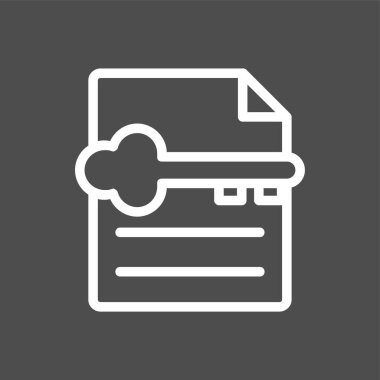 Anahtar sözcük simgesi, vektör illüstrasyonu basit tasarım