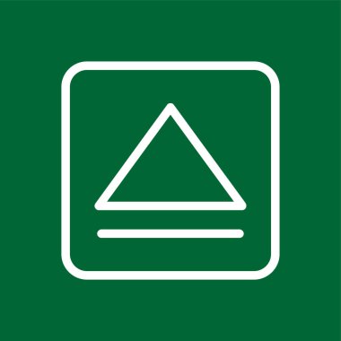 Simge çıkar, vektör illüstrasyonu basit tasarım