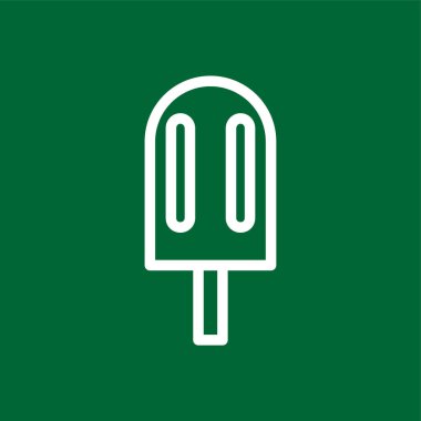 Ice Lolly simgesi, vektör illüstrasyonu basit tasarım