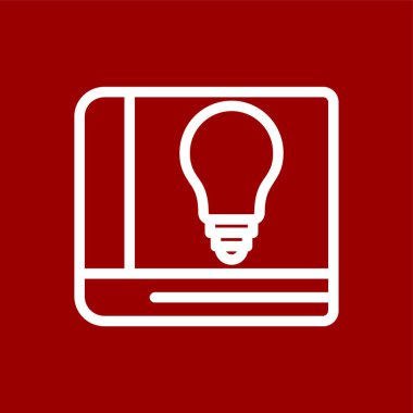 Bilim kitabı simgesi, vektör illüstrasyonu basit tasarım