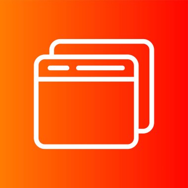 Sekme simgesi, vektör illüstrasyonu basit tasarım