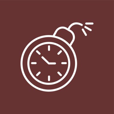 son teslim tarihi simgesi, vektör illüstrasyonu basit tasarım