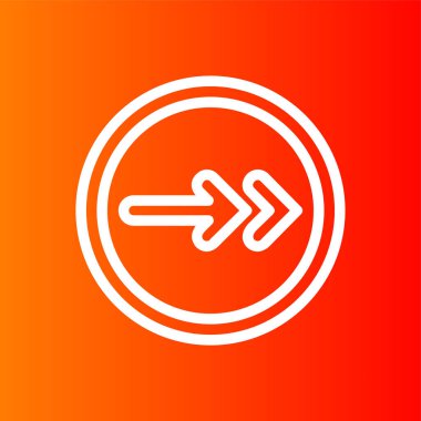 Sonraki simge, vektör illüstrasyonu basit tasarım