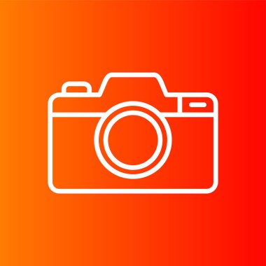 kamera simgesi, vektör illüstrasyonu basit tasarım