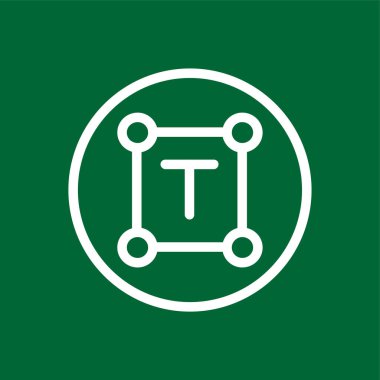 tipografi simgesi, vektör illüstrasyonu basit tasarım