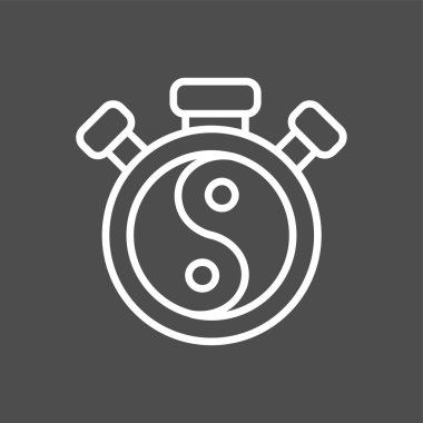 Rahatlama simgesi, vektör illüstrasyonu basit tasarım