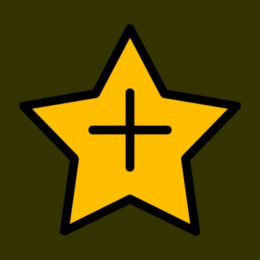 Favori Simge, vektör illüstrasyonu basit tasarım