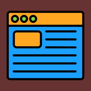 Günlük simgesi, vektör illüstrasyonu basit tasarım