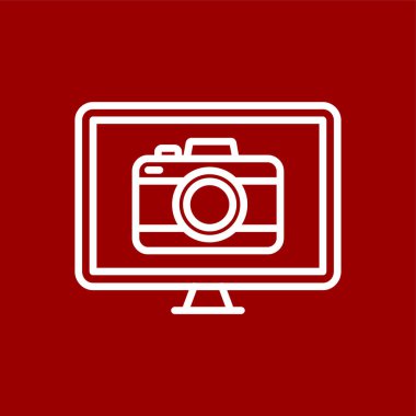 kamera simgesi, vektör illüstrasyonu basit tasarım