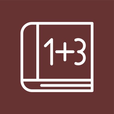 Matematik simgesi, vektör illüstrasyonu basit tasarım