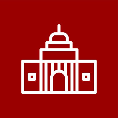 Kumarhane simgesi, vektör illüstrasyonu basit tasarım