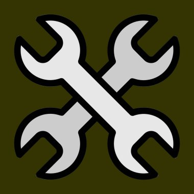 Simgeyi düzelt, vektör illüstrasyonu basit tasarım