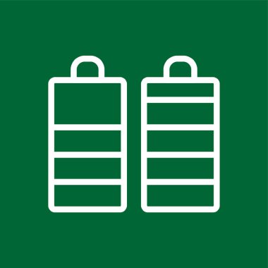 Battery icon, vector illustration simple design