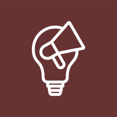 fikir simgesi, vektör illüstrasyonu basit tasarım