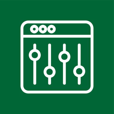 eşitleyici simgesi, vektör illüstrasyonu basit tasarım