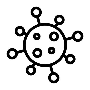 corona simgesi, vektör illüstrasyonu basit tasarım