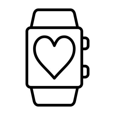 kalp saati simgesi, taslak biçimi