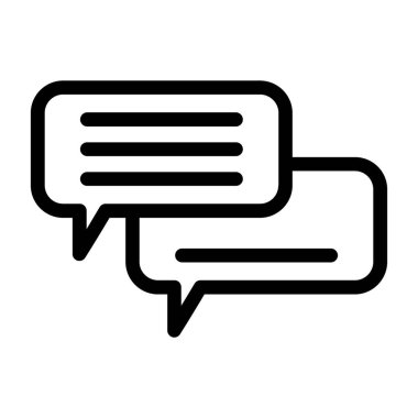 konuşma kabarcığı vektör çizimi