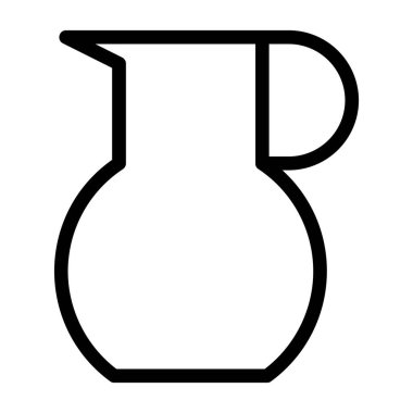 Sürahi simge vektör çizim