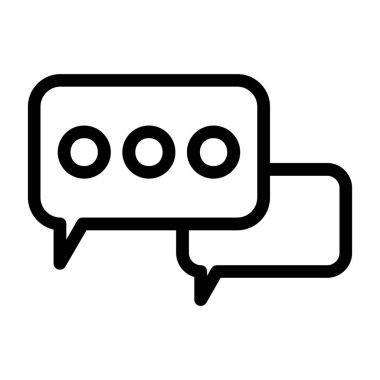 konuşma balonu mesaj simgesi vektör çizim tasarım