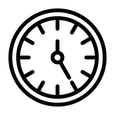 Kolayca düzenleyebilen saat vektör simgesi