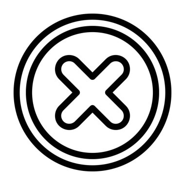 Kişisel kullanım için vektör simgesi simgesi simgesi resimlemesi iptal edilmedi