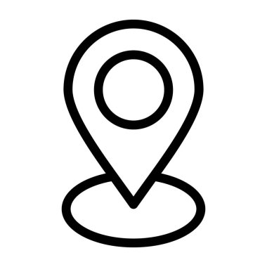 konum pin satırı simgesi vektör illüstrasyon tasarımı