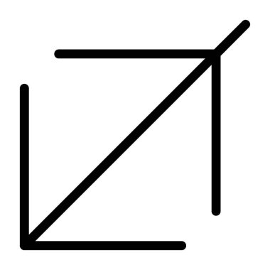 bayrak vektörü ince çizgi simgesi