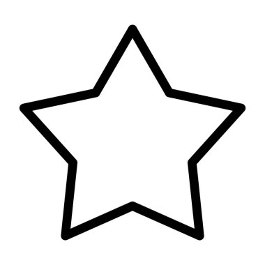 yıldız simgesi, vektör çizimi