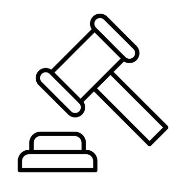 Çekiç simgesi, anahat stili