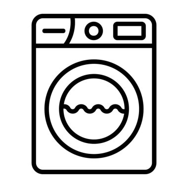 Çamaşır makinesi vektör simgesi