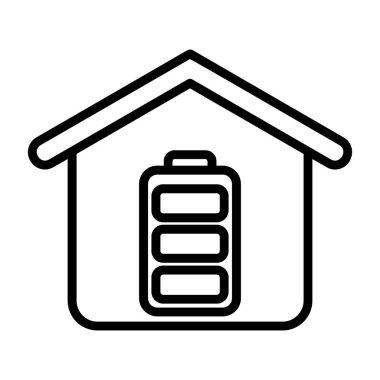 enerji pil çizgisi simgesi