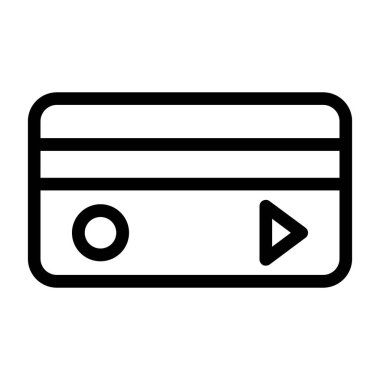 kart vektörü ince çizgi simgesi