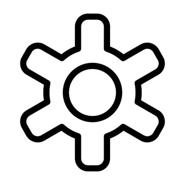 dişli vektör simgesi çizimi