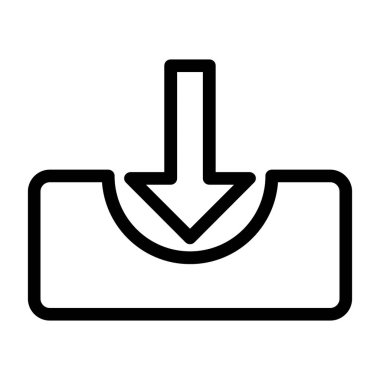 İndirme satırı vektör simgesi indir